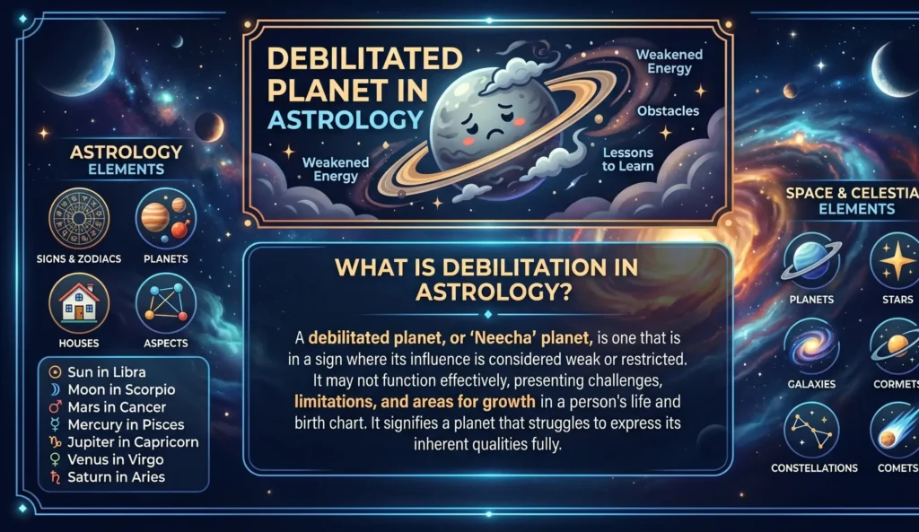 What Does Debilitated Mean in Astrology?