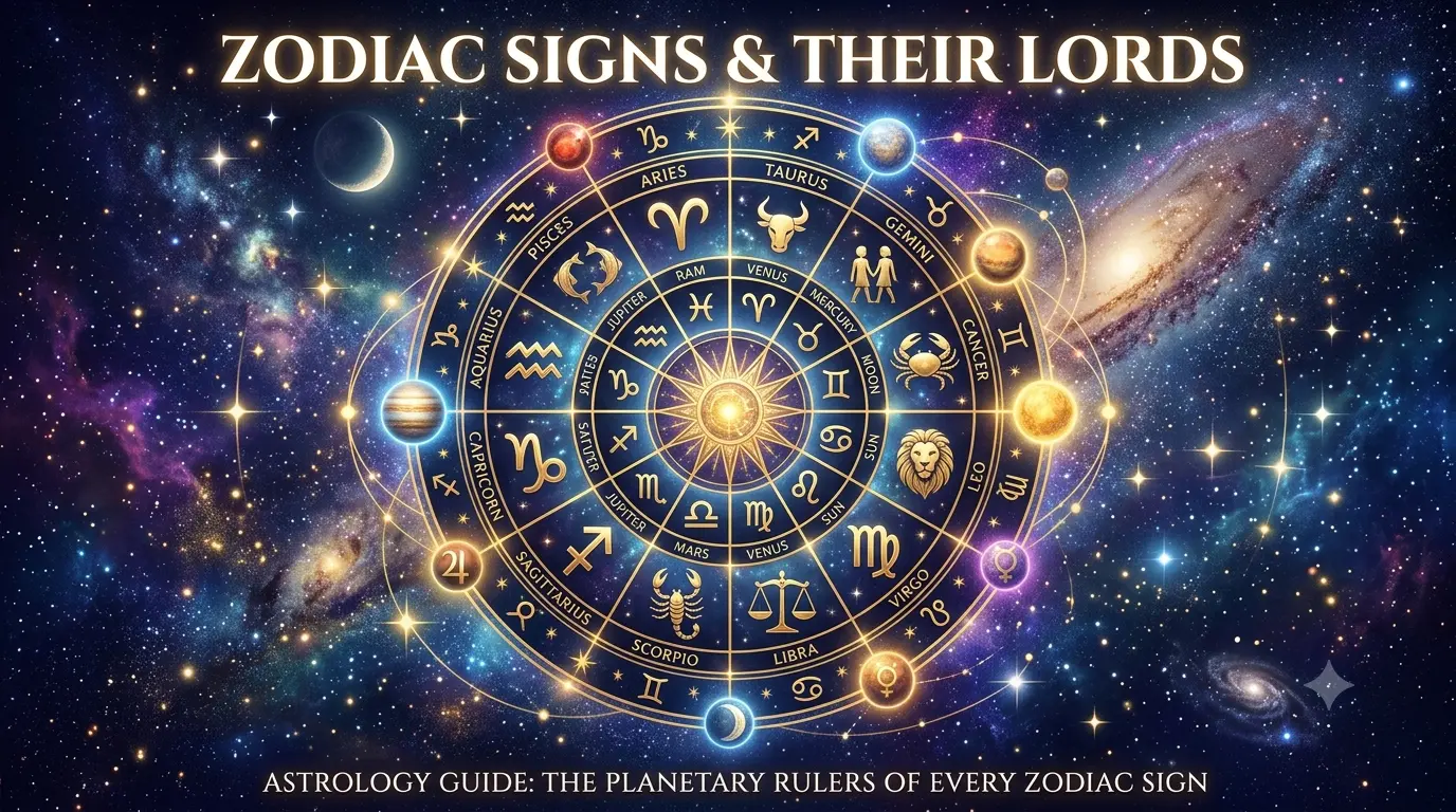 Zodiac Signs Lords | Guide to All 12 Rashis and Their Rulers