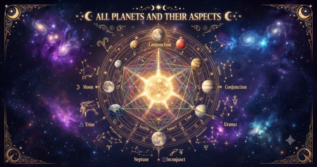 All planets and their aspect